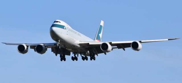 BOEING 747-8 (B-LJH) - CX Cargo B747-8F Landing at DFW Airport