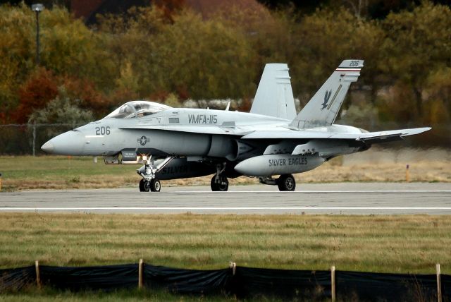 — — - Silver Eagles from the Marine Fighter Attack Squadron 115 (VMFA-115), Beaufort, SC.