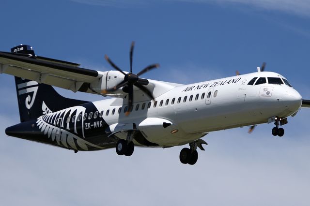 ATR ATR-72 (ZK-MVK) - on 27 November 2016