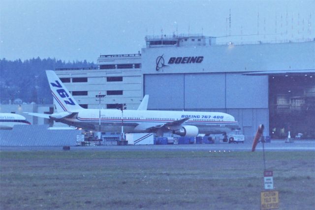 BOEING 767-400 — - KBFI - This should be April 2000 based on the photo envelope - Delta also had 2 other 764s here this day. The photo is just a bit off focus i cannot read the reg.