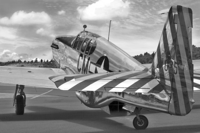 — — - The Collings Foundations TP 51C on ramp at Boeing Field, Seattle, WA.  Canon 5D MkII w/35mm lens.