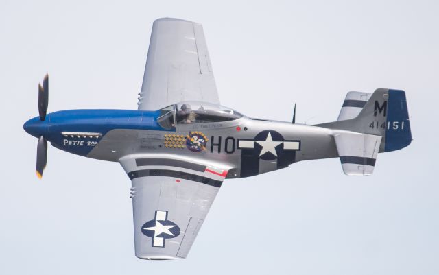 North American P-51 Mustang (N314BG) - Petie 2nd P-51D is one of the many P-51's that joined the flying displays in 2019 at Thunder Over Michigan. 