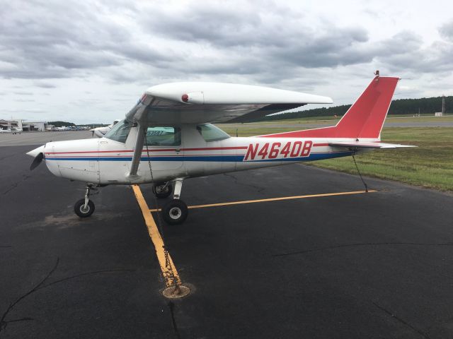 Cessna 152 (N4640B) - Checkride prep flight at Wings of Carolina Flying Club in this Cessna 152, N4640B. Taken September 8, 2020.