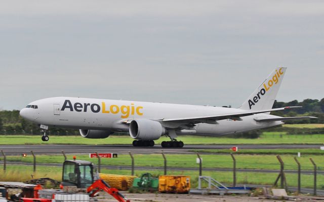 Boeing 777-200 (D-AALD) - aerologic b777-fzn d-aald dep shannon for frankfurt 14/8/16.