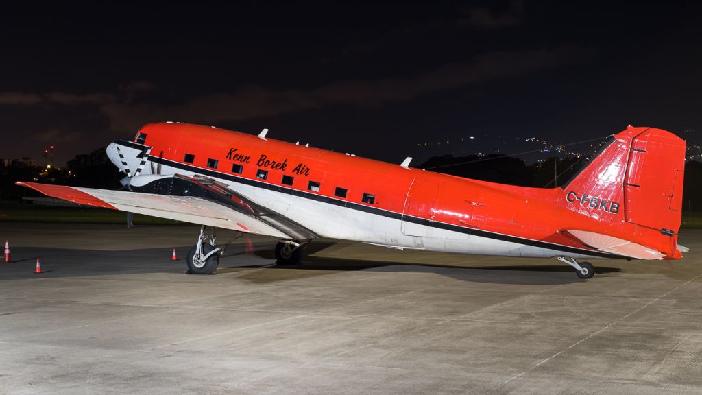 C-FBKB — - NIGHT SHOT IN PAVAS AIRPORT FUEL STOP.