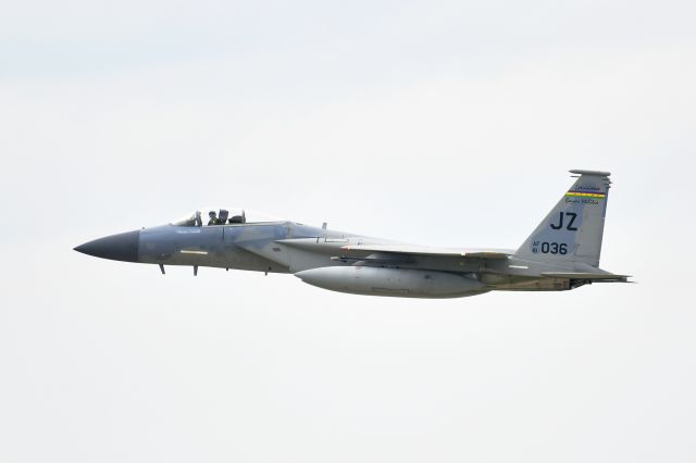 036 — - USAF F-15C Eagle arriving at Thunder Over Michigan 2018.