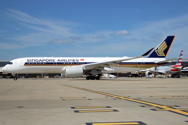 Airbus A350-900 (9V-SMY) - Taxiing to depart rwy 27R on 22-Jun-20 operating flight SIA317 to WSSS.