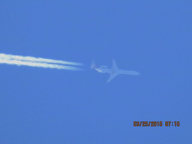 Embraer ERJ-145 (N656AE) - Envoy Air flight 3113 from MSN to DFW over Southeastern Kansas at 36,000 feet.