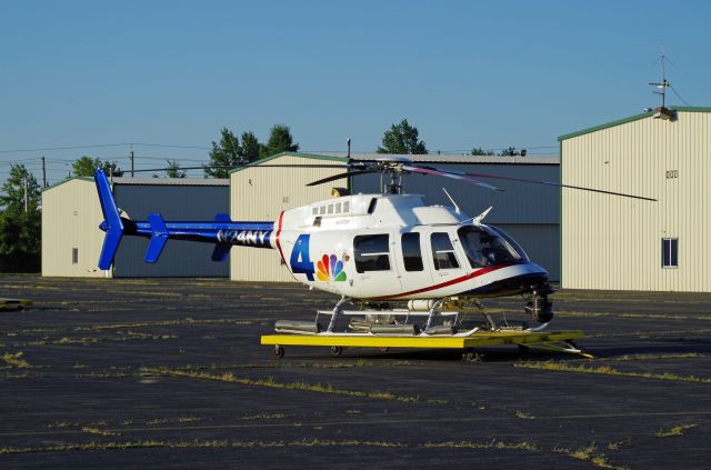 Bell 407 (N24NY) - LINDEN AIRPORT-LINDEN. NEW JERSEY, USA-SEPTEMBER 04, 2018: Seen on the ground at Linden Airport is a helicopter from one of the local T.V. stations in New York City.