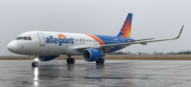 Airbus A320 (N249NV) - New Allegiant A320 at GSP!