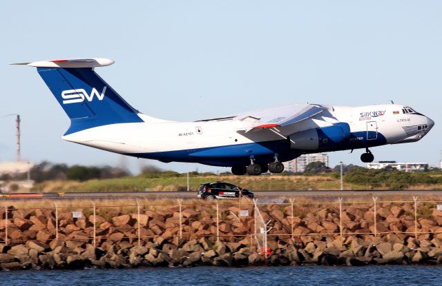 Ilyushin Il-76 (4KAZ101) - Rare Visitor departing Rwy 16R