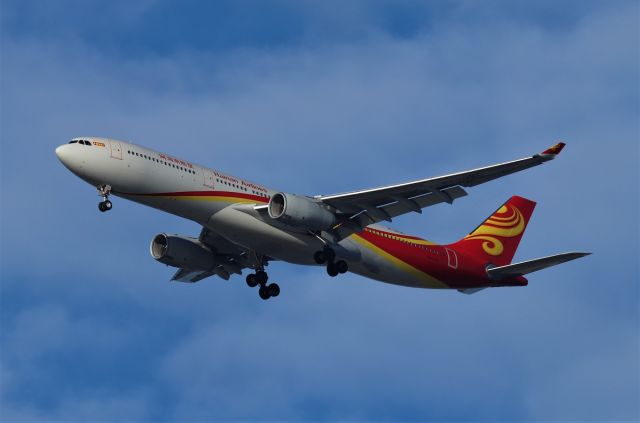 Airbus A330-300 (B-303C) - KSEA - from BFI vantage point Hainan Airlnes arriving from PEK on final for probably 16L in this view from the south end of Boeing Field 12/28/2019.