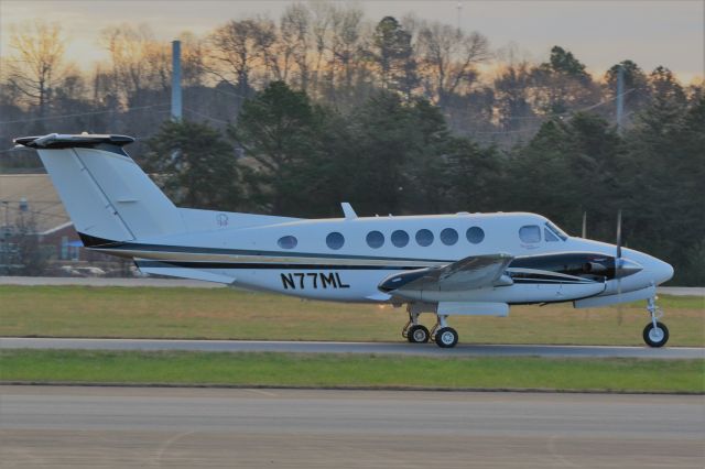 Beechcraft Super King Air 200 (N77ML) - ADAMS AVIATION LLC at KJQF - 3/26/18