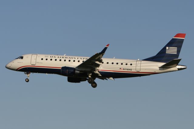 Embraer 175 (N116HQ) - November 25, 2007 - arrived Philadelphia 