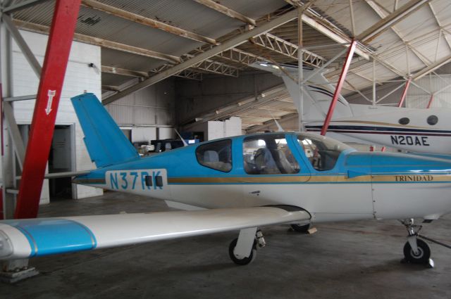 Socata TB-20 Trinidad (N37RK) - Inside the old WIlson Air hangar at Hobby