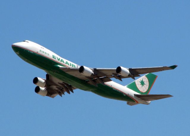 Boeing 747-400 (B-16483) - Departing DFW.