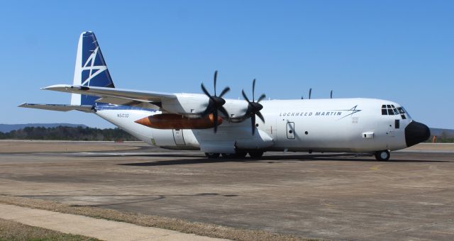 Lockheed EC-130J Hercules (N5103D) - A Lockheed Martin LM-100J Super Hercules taxiing along the ramp at Northeast Alabama Regional Airport, Gadsden, AL - February 25, 2021.