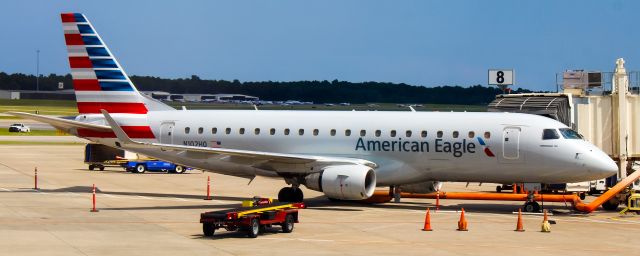 Embraer 175 (N102HQ) - At the gate in Pensacola after arriving from PHL. It will then return back.