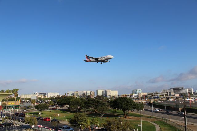 Airbus A318 (N821AW) - taken from the parking garage adjacent to the In-n-out burger.