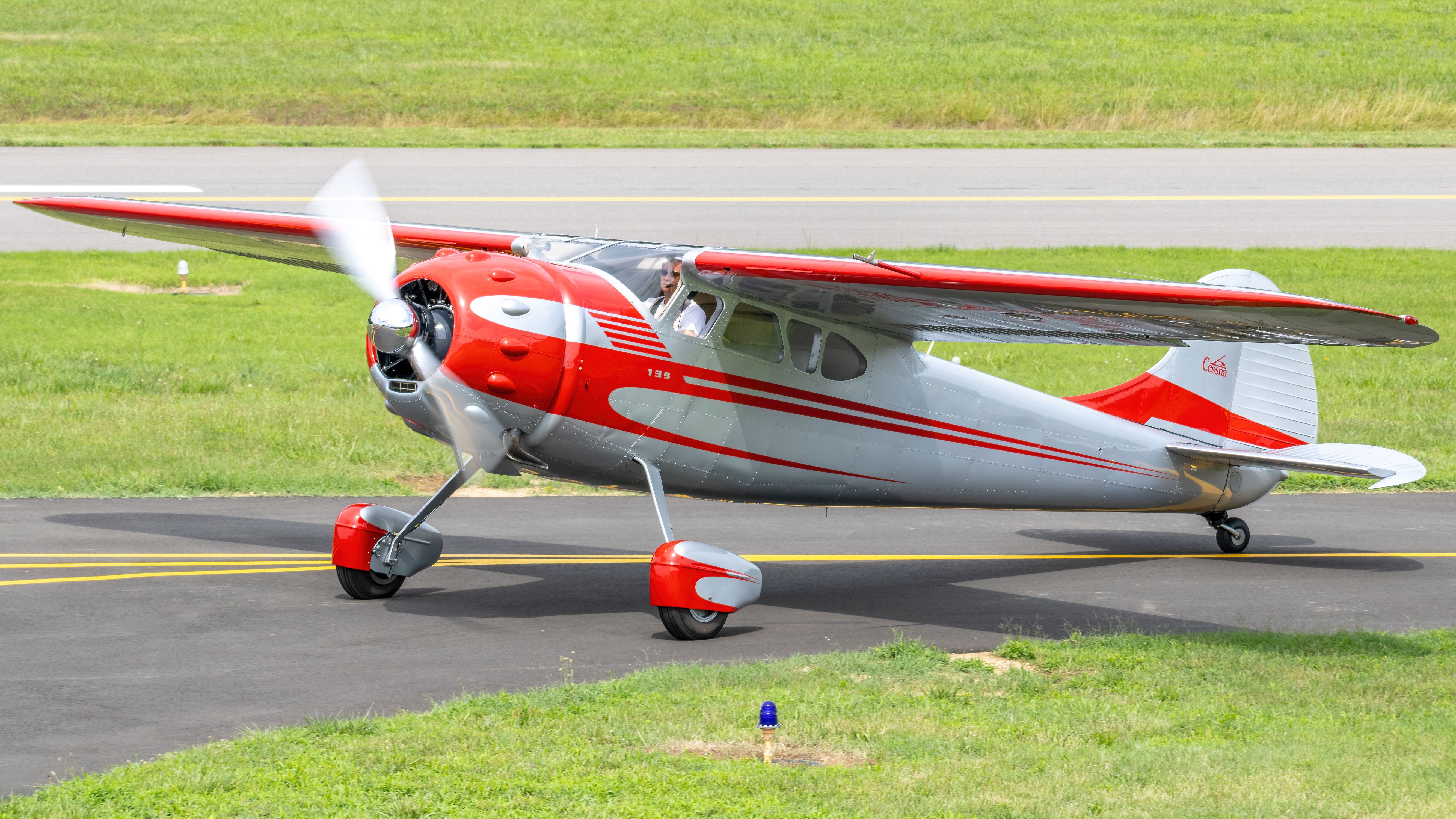 Cessna LC-126 (N775A) - N775A turning into the ramp at College Park Airport after a flight from the Pocono Mountains