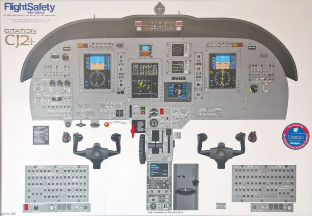 Cessna Citation CJ2+ (CFE2) - Courtesy of FLIGHT SAFETY, a really great training organization. VERY high resolution photo, taken with 21 Mpixel Canon 5D Mark II.