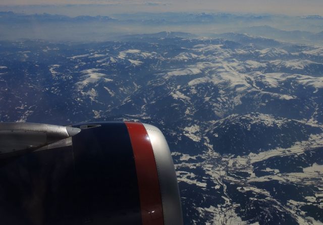 Airbus A321 (VP-BOE) - During flight above Swiss Alps