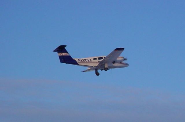 Piper PA-44 Seminole (N2202X) - Departing rwy 9 on 2/11/2010
