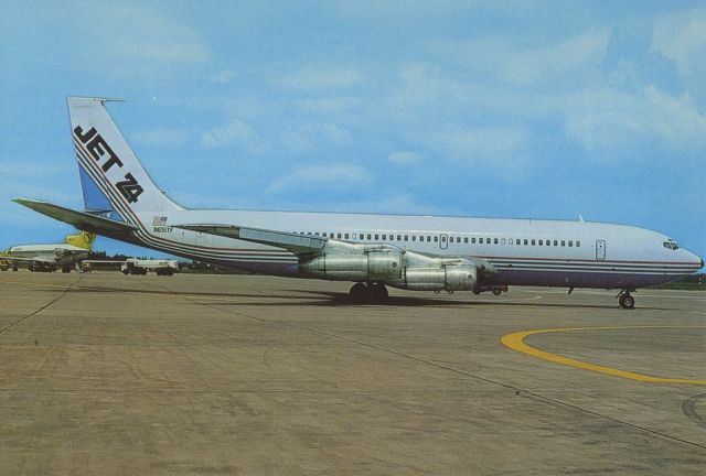 Boeing 707-100 (N651TF) - scanned from postcardbr /Jet24