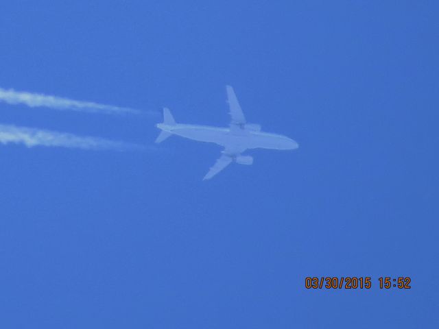 Airbus A320 (N449UA) - United Airlines flight 426 from SJD to ORD over Southeastern Kansas at 37,000 feet.