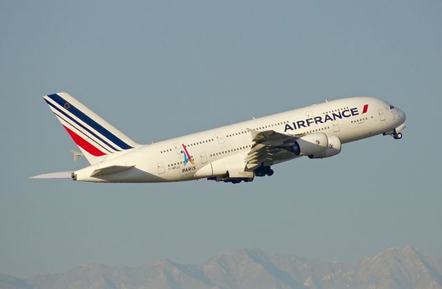 Airbus A380-800 (F-HPJJ) - Featuring the Paris 2024 Olympics bid logo- 