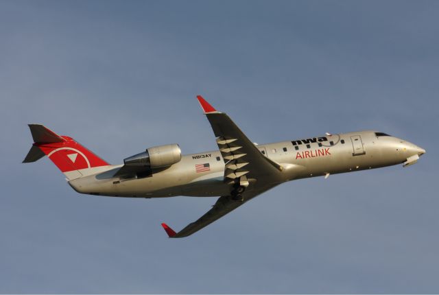 Canadair Regional Jet CRJ-200 (N813AY) - rising off of 24R