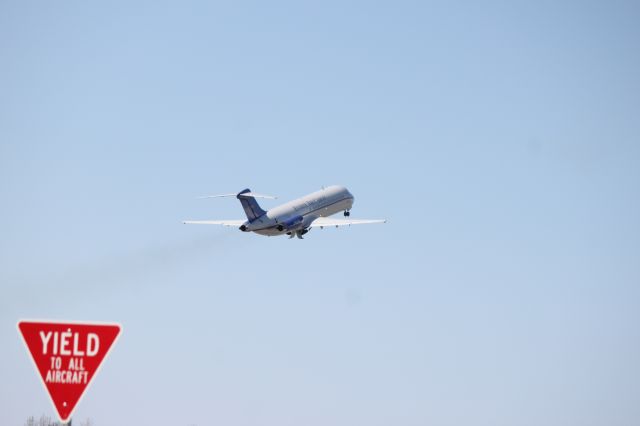 Douglas DC-9-10 (N932AX) - Takeoff for Everts Air Cargo DC-9 during one of the many proving run flights.