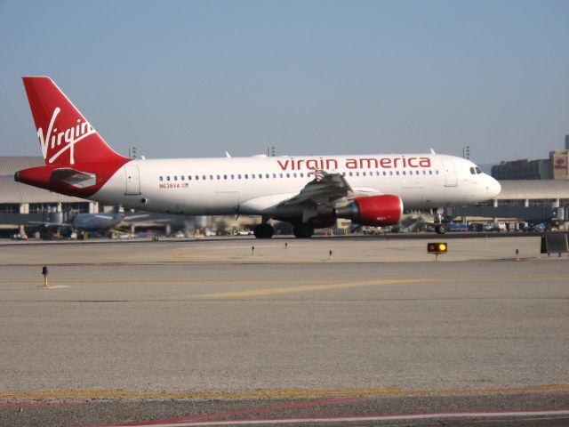 Airbus A320 (N638VA) - Holding on RWY 19R