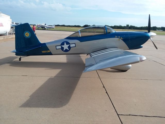 Experimental 100kts-200kts (N851JM) - Gorgeous RV-8 badged with the seal of the Choctaw Nation at Guthrie-Edmond aviation event.