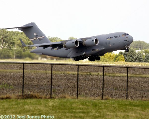 — — - C-17 Globemaster leaving KDPA enroute to Washington, DC.