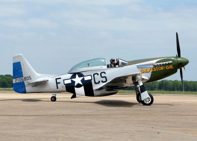 North American P-51 Mustang (N4151D) - At Barksdale Air Force Base.