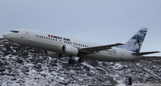 CCFFNC — - Leaving Iqaluit I like the pictures on the tail.