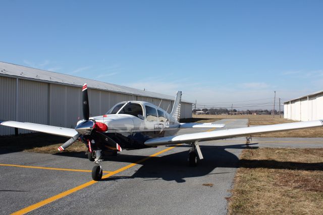 Piper Cherokee (N11CW) - Just had a new 3 blade prop installed.  Located at KLNS.