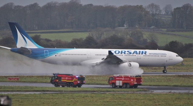 Airbus A330-300 (F-HSKY) - corsair international a330-343 f-hsky diverting to shannon while routoing paris to fort-de-france 30/10/19.