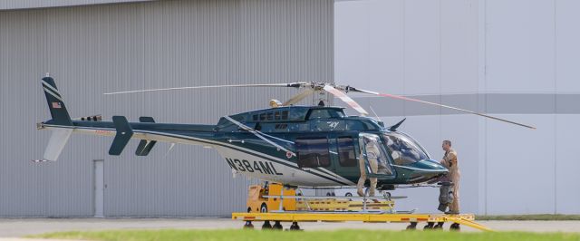 Bell 407 (N384ML) - South ramp @KDPA.