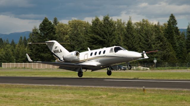 Cessna Citation CJ1 (N86LA) - Tamarack Aerospace Group's Citation Jet with Active Winglets lands at Sandpoint after setting an unofficial record for range in its class of airplane