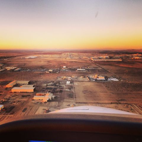 Cirrus SR-22 (N1663C) - On final approach at California Logistics, Victorville CA