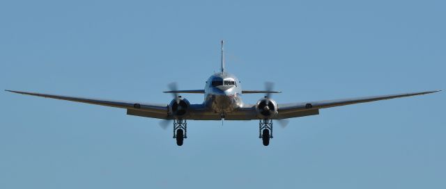 Douglas DC-3 (VH-AES) - Constructed in 1942 (c/n 6021) flown by 46 & 21 Troop Carrier Squadron, 5th Air Force and named Shanghai Lil. Sold to the Department of Civil Aviation in 1944 entering the Australian Aircraft Register as VH-AES and operated by Australian National Airways as a freighter. re-configured for passenger service and tranferred to Trans Australia Airlines in 1946. AES was cancelled from the Australian Aircraft Register in 1974 and then in 1979 was suspended 5 metres above the ground in front of Melbournes Tullamarine Airport Passenger Terminal and remained as a static display until mid 1987.br /Re-entered onto the Australian Aircraft Register as VH-AES on September 6, 1988 and finally returned to flying status September 9, 1988.br /br /<a href="a rel=nofollow href=http://www.aussieairliners.org/dc-3/vh-aes/vhaes.html&quothttp://www.aussieairliners.org/dc-3/vh-aes/vhaes.html"/a; rel="nofollow">a rel=nofollow href=http://www.aussieairliners.org/dc-3/vh-aes/vhaes.html</a&gtwww.aussieairliners.org/dc-3/vh-aes/vhaes.html</a>/a;