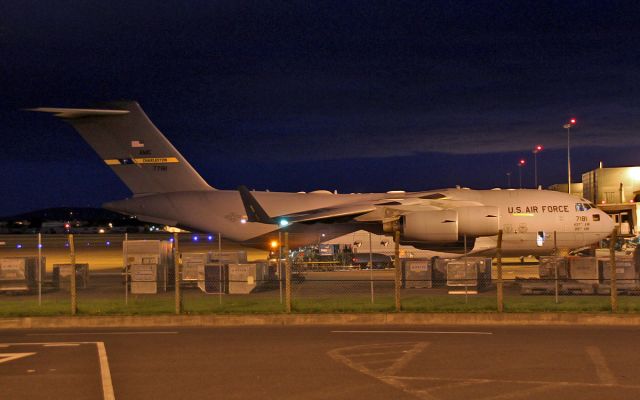 07-7181 — - usaf charleston c-17a 07-7181 at shannon tonight 7/7/16.