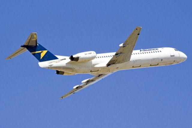 Fokker 100 (VH-XWP) - Getting airborne off runway 23 and heading to a a regional destination, on the last day of the Australian summer. Thursday 28th February 2013.