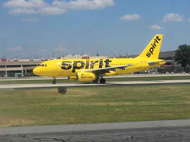 Airbus A319 (N504NK) - The taxi is taxiing out!