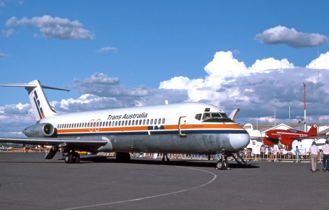 McDonnell Douglas DC-9-30 (VH-TJR) - At the Sporting Aircraft Association of Australia’s airshow, Mangalore, Victoria, April 7, 1985. 