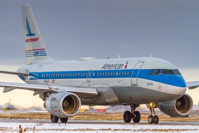 Airbus A319 (N744P) - Piedmont retro heads to the active