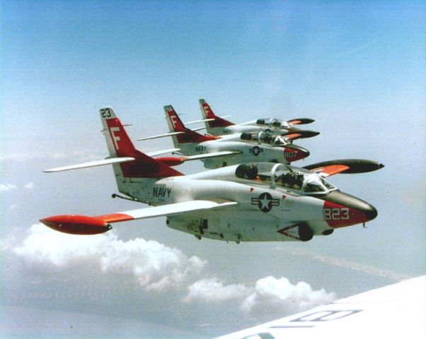 North American Rockwell Buckeye — - Flying -3 in a flight of 4, near Pensacola NAS