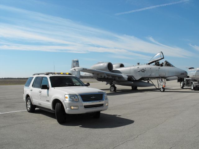 Fairchild-Republic Thunderbolt 2 (80-0240) - Airport Ops truck with an A-10 from the 354th